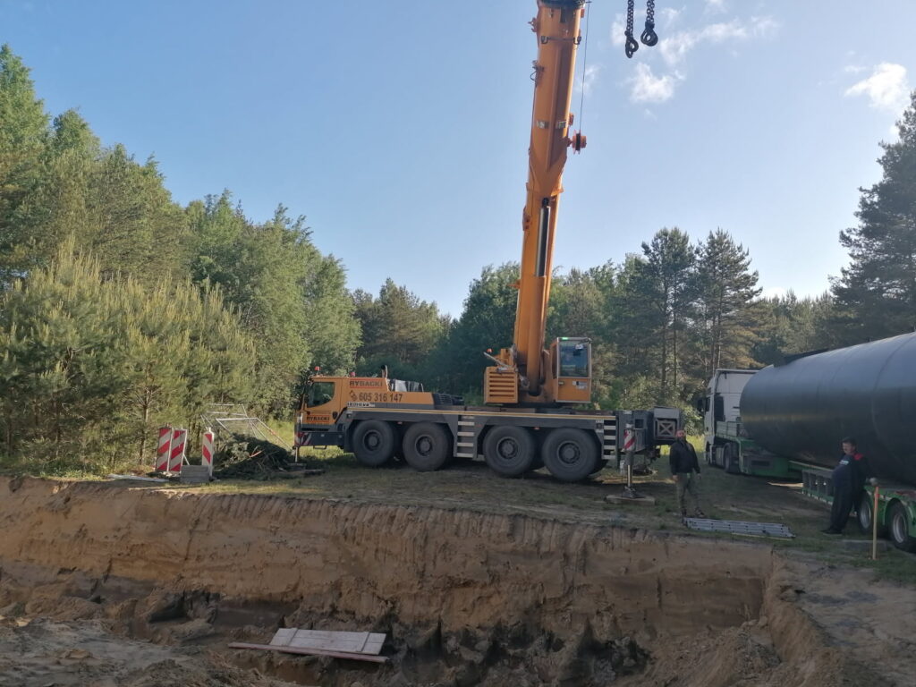 Przewozy Osób Olsztyn - Bałdyga Przewozy - Prace budowlane - Wykopy